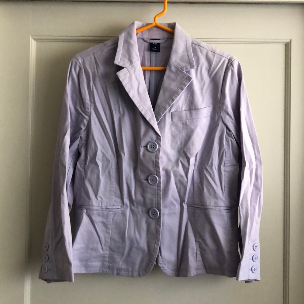 Gap light purple cotton blazer